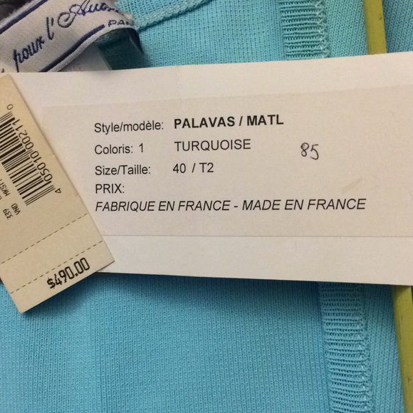 LIL POUR L'AUTRE Vintage Bodycon Dress NWT. Size 2. Made in France GWP - Picture 3 of 5